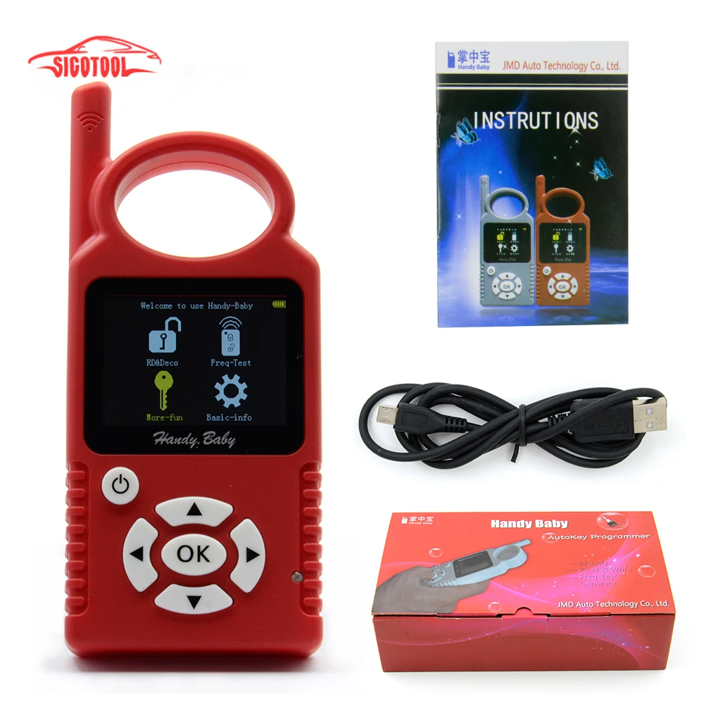 

Original JMD HANDY BABY V8.2.1 English/Spanish CBAY Auto Key Programmer for 4D/ID46/ID48/G Chip Car Key Copy Clone Machine