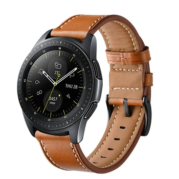 

Kartice for,Samsung Galaxy Watch (42mm) Bands,20mm Genuine Leather Strap Replacement Buckle Strap Wrist Band for Gear Sport