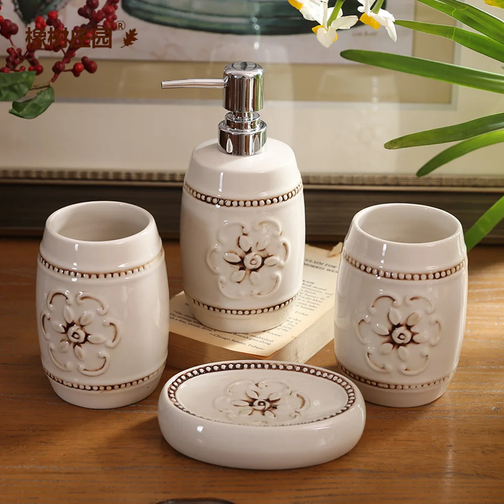 Creative bathroom bathroom wash kit Personality vintage American high