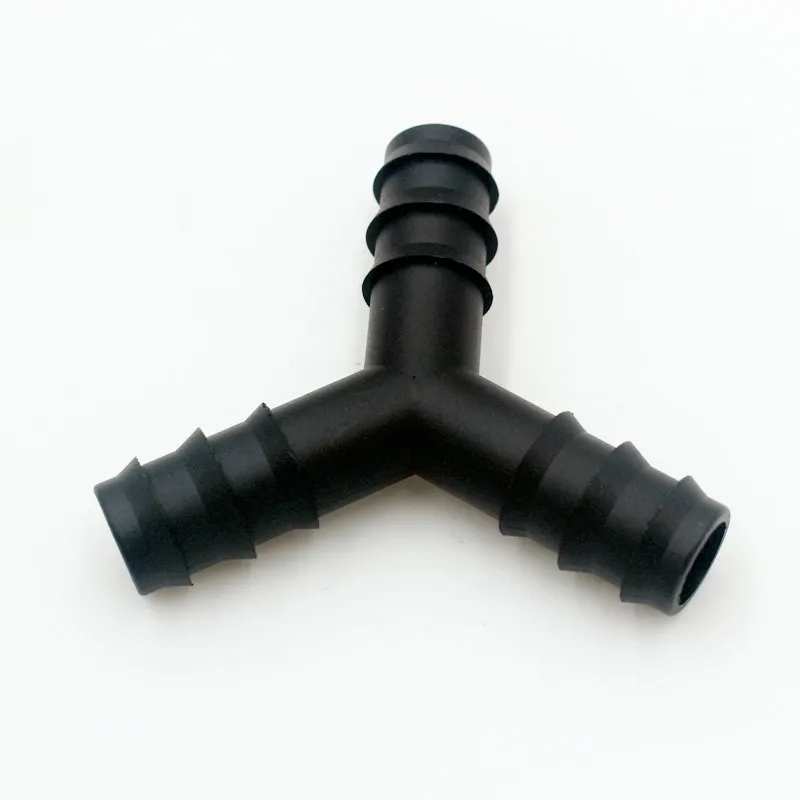 

50pcs Dn16 Y Type Tee Connector Create A Three-way Poly Tube Drip Line Drip Irrigation Fittings Drip Micro Irrigation Z122