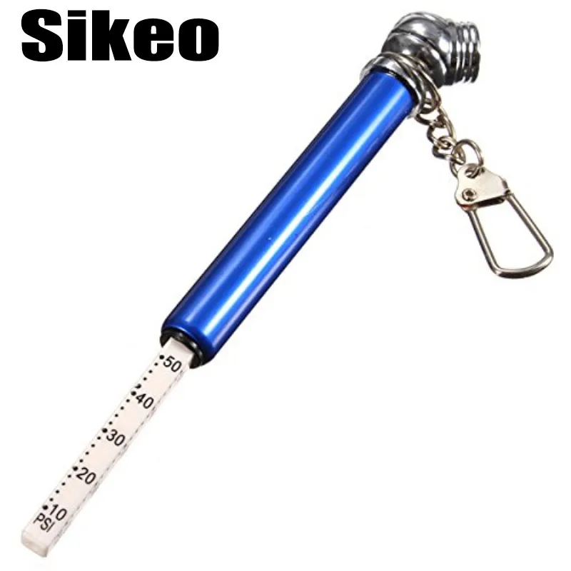 SIKEO датчик шин автомобиля мотоцикла шин Air Давление Тесты метр калибра ручка серебристый Ручка шин калибровочных 50-350kpa 5- 50 фунтов/кв. дюйм-151