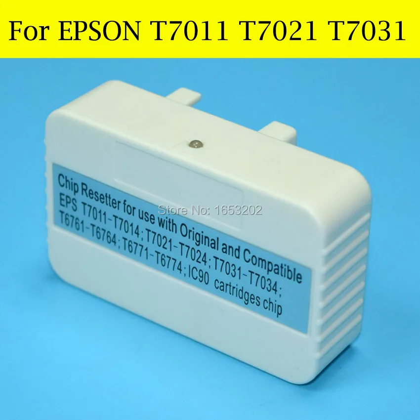 

1 Piece Chip Resetter For Epson T7011 T7021 T7031 For EPSON WorkForce Pro WP-4535DWF WP-4515DN WP-4545DTW WP-4595DTWF Printer