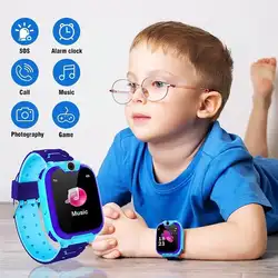 Умные часы LBS Kid SmartWatch детские часы для детей SOS Вызов локатор трекер анти потеря монитор камера