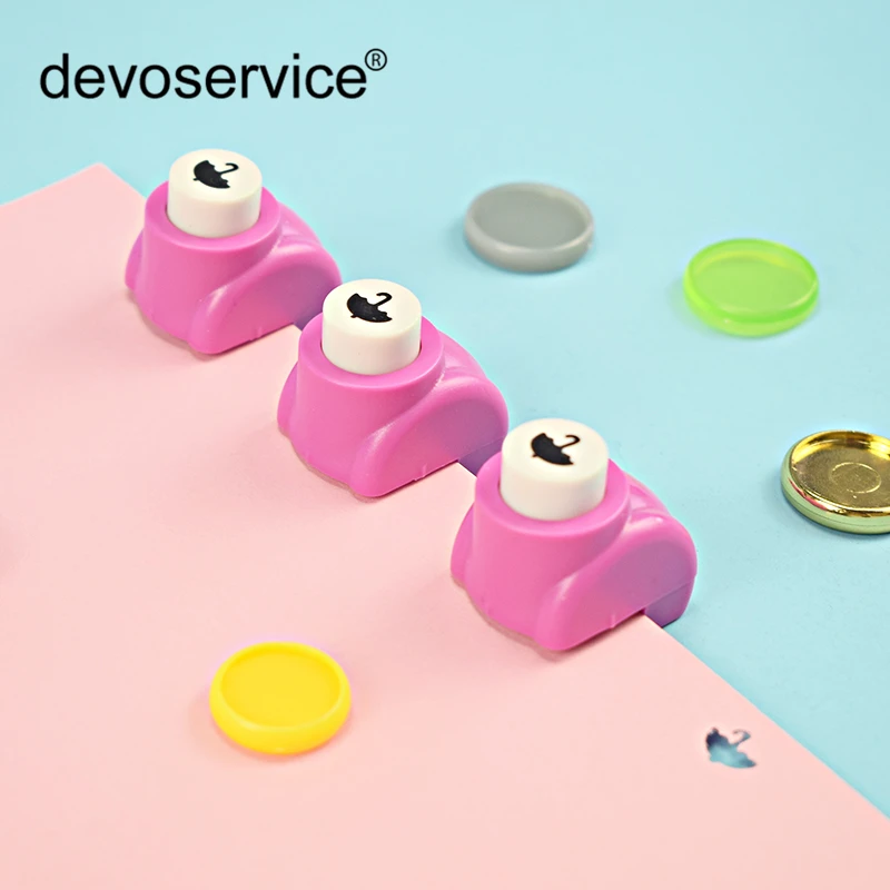 

Cute Mini Umbrella Loose-Leaf Punch Mushroom Single Hole DIY Punch Hand Paper Punch Punches Office School Office Supplies Cutter