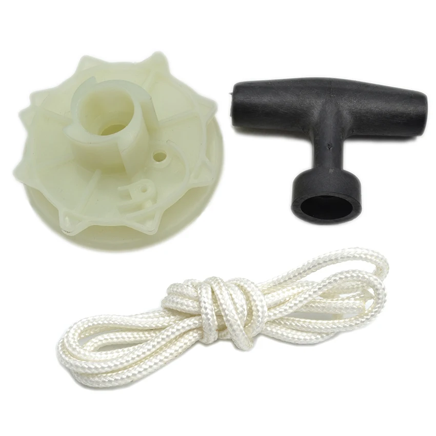 Recoil Starter Pulley Handle Rope Kit For Mcculloch MAC CAT 335 338 435