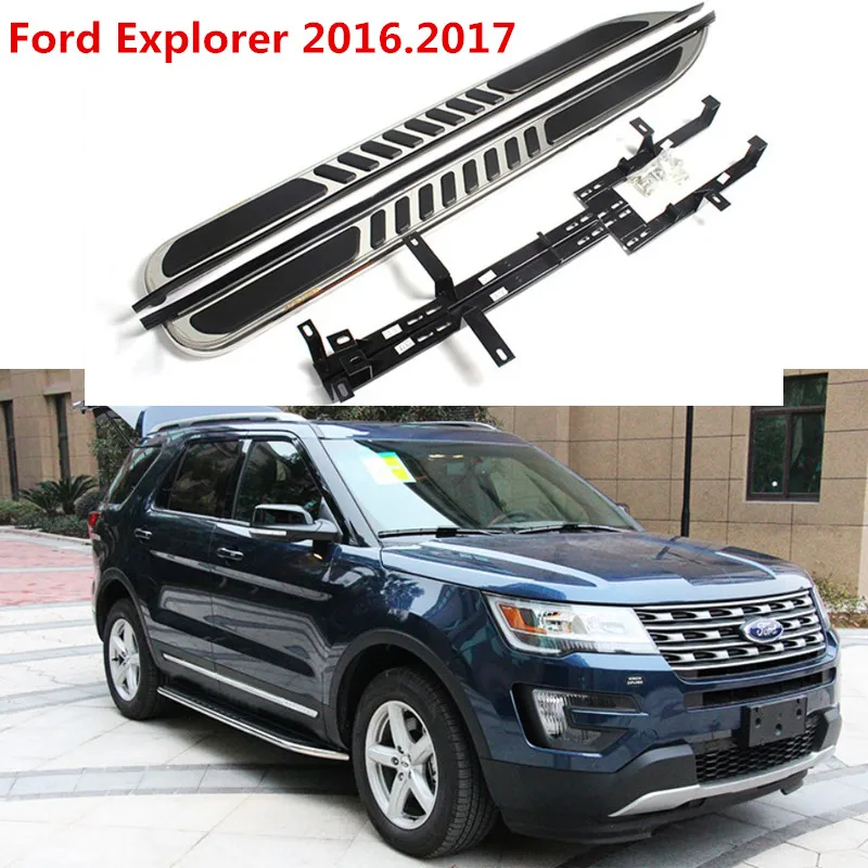 Для Ford Explorer Авто ходовые доски боковые шаг бар педали высокого качества дизайн Nerf баров