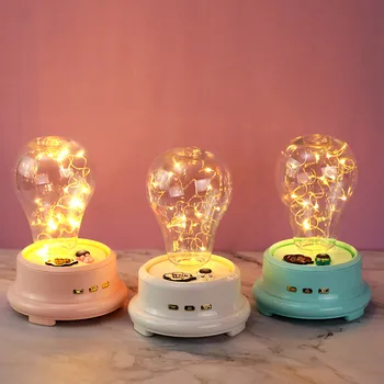 

2020 The Cutest Led Bottle Lamp Preserved Flower In Glass Dome, Night Light Bluetooth Speaker Music Lamp For Better Life