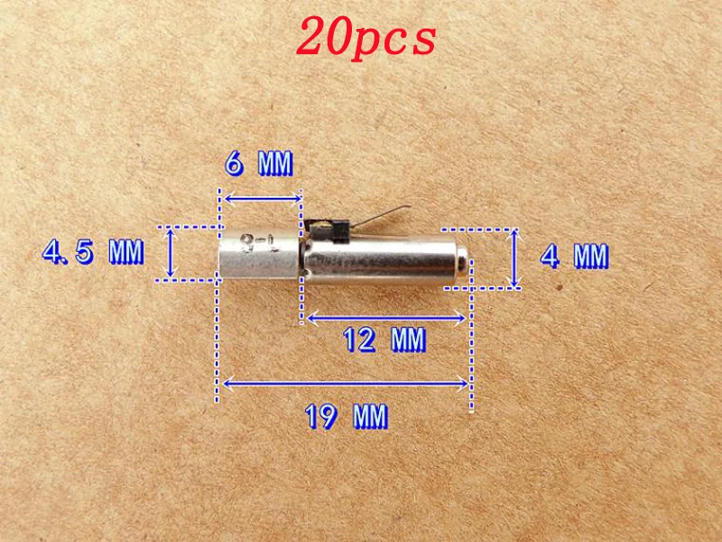 20 шт. DIY Детали модели 4*12 мм полый двигатель чашки с вибрацией 412 без сердечника