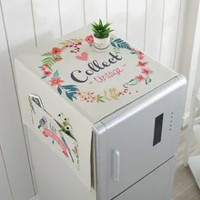 Домашняя льняная Пылезащитная сумка для хранения на холодильник, Домашний Органайзер, товары для хранения аксессуаров, 1 шт./лот JI002