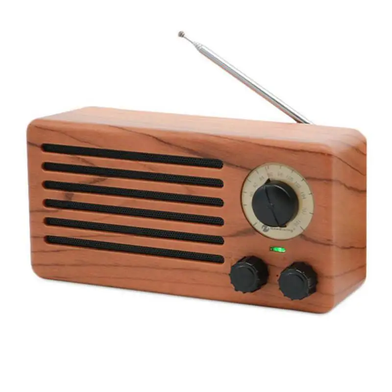

NR-3013 Retro Bluetooth Wireless Speaker Wooden Portable HiFi Home Retro Theater Sound Receiver Stereo Subwoofer TF Radio