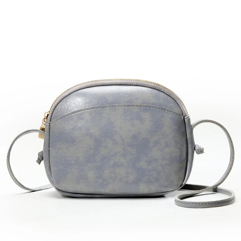 Серый Для женщин бумажник кошелек сумка кожа монета сотовый телефон мини Cross-body Сумка - Цвет: Серый
