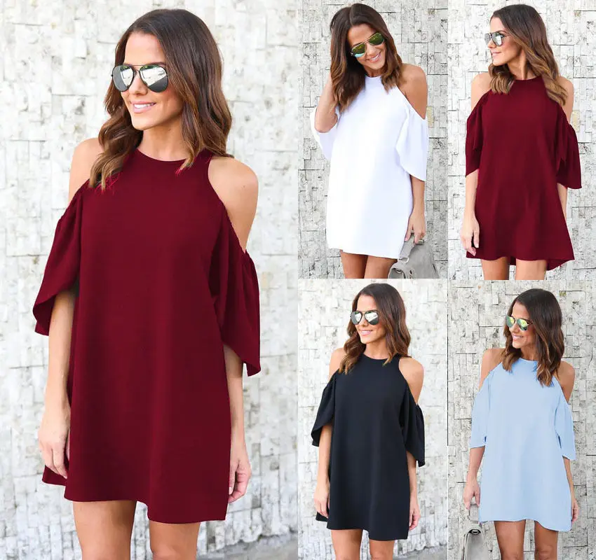 off the shoulder loose dress