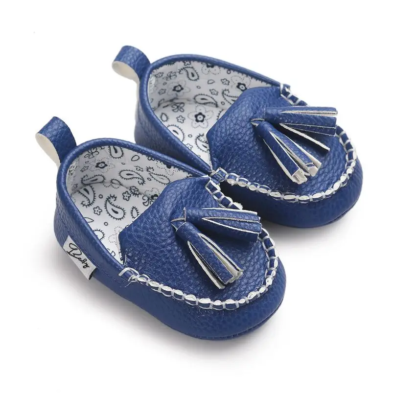 Для новорожденных, для маленьких мальчиков и девочек мягкая подошва обувь для самых маленьких Кроссовки для новорожденных повседневные туфли для детей младшего возраста - Цвет: Синий