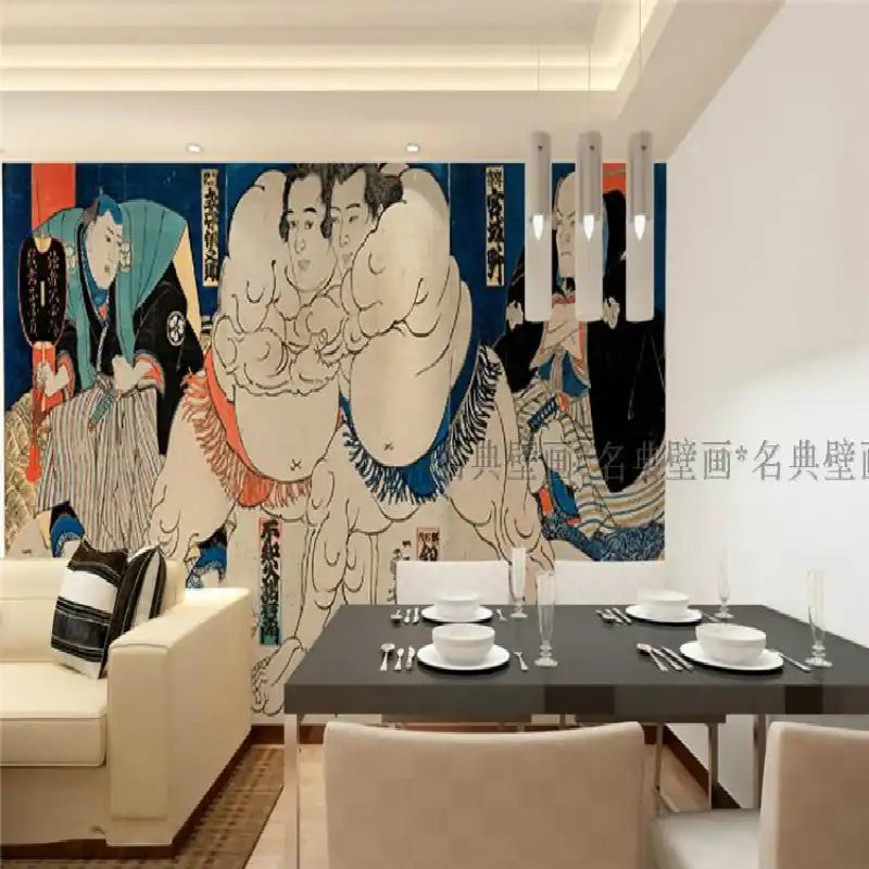 Japanese Custom 3d Wallpaper Japanese Restaurant Sushi Wind Large Mural Tattoo Samurai For Living Room Bedroom