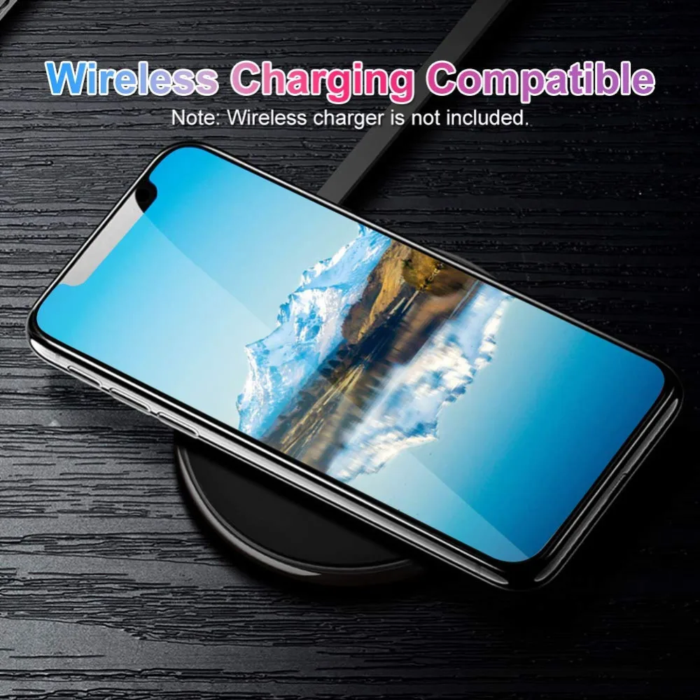Ascromy For iPhone Xs Max Case Tempered Glass Back TPU Soft Silicone Bumper Phone Case for iPhone X XR 8 Plus 7 6 6S Accessories (3)