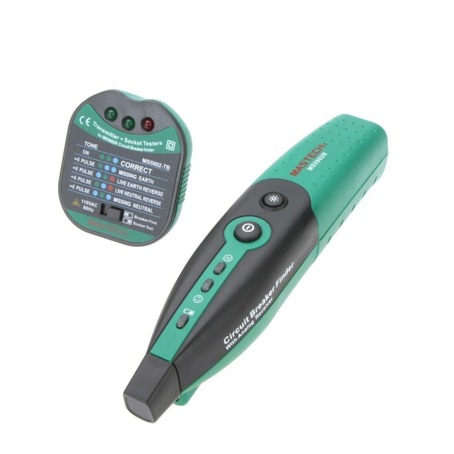 

Selling MASTECH MS5902 Circuit Breaker LED Tester Finder for CATII 600V Zeroline 220V US High Quality