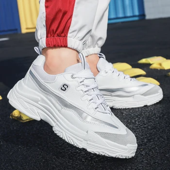 

Light Weight Running Couple Shoes High Quality Solid Tenacity Male Flats Shoes White Black Solid Outdoor Walking Sneakers Men
