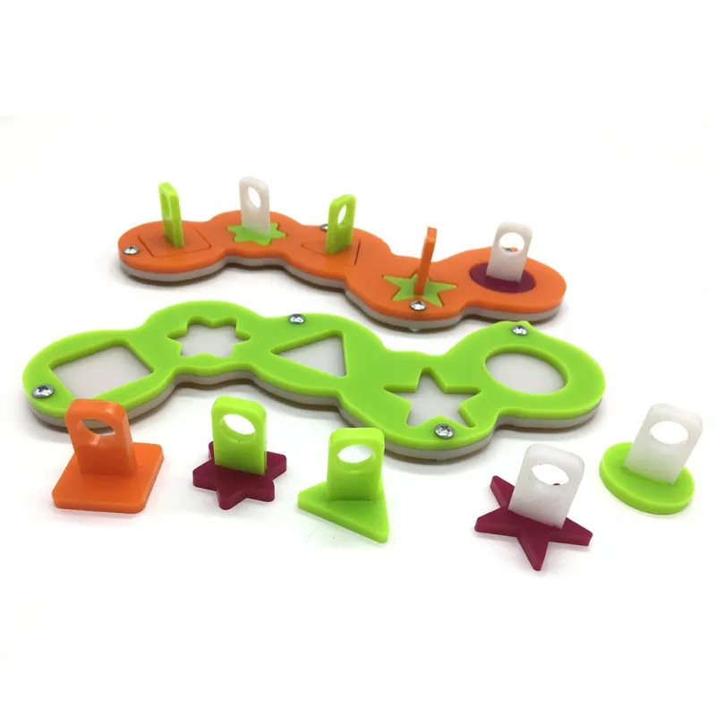 

Mixed Color Parrot Toy Bite Acrylic Puzzle Bird Toy Development Intelligence