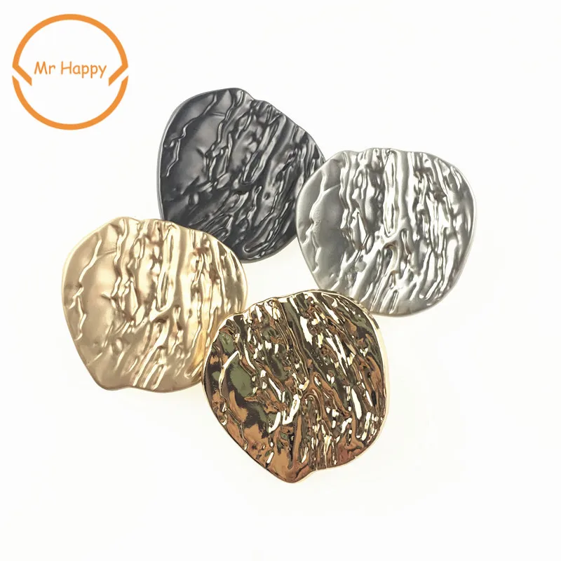 

10pcs/lot fashion special-shaped buttons decorative metal buttons for overcoat sweater jacket accessory crafts DIY