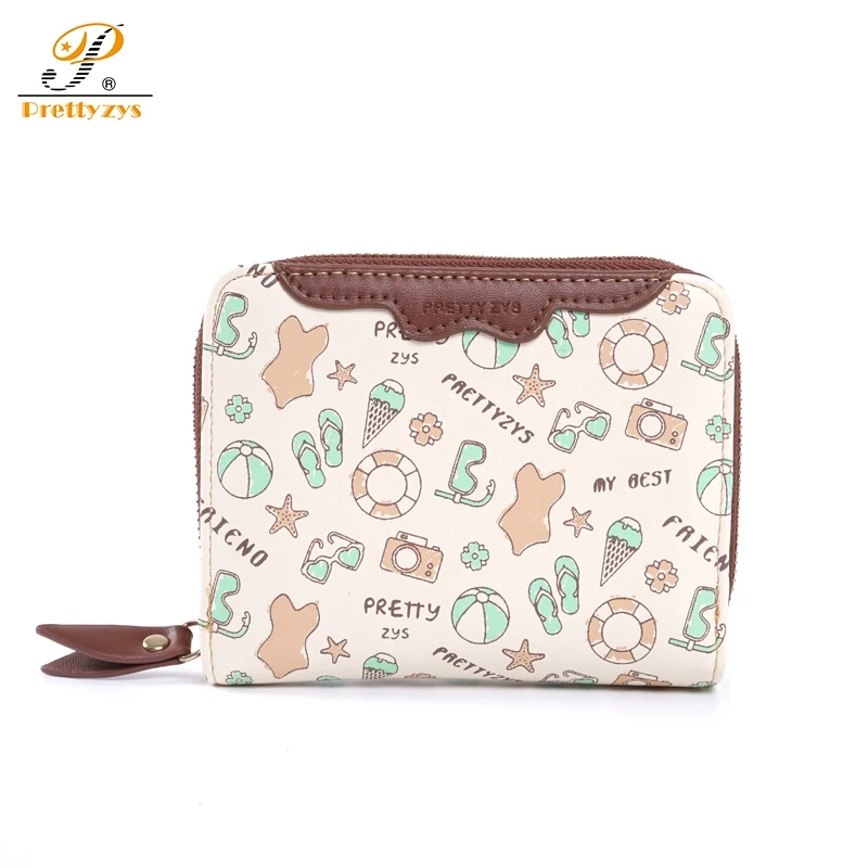 Маленький кошелек Prettyzys женские кошельки для монет кредитница короткий кожаный