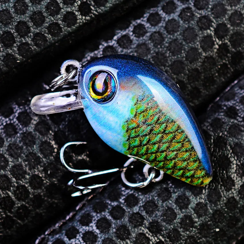 

1Pcs Crankbait Fishing Lure Painted Isca Artificial Hard Lure 3D Eyes Wobbler Realistic Leurre Dur Plastic Lures 2.85cm 1.95g Ba