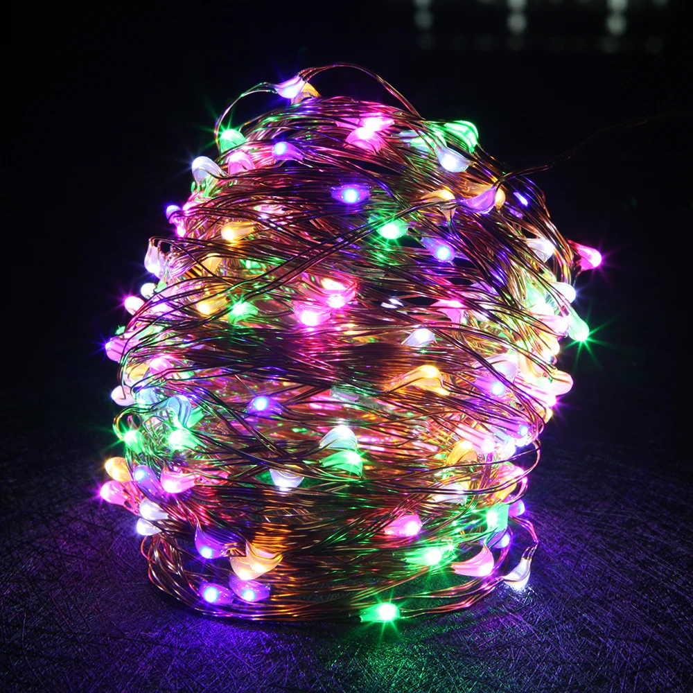 10M/20M/30M/50M Copper Wire Led String Light Waterproof Decorative Fairy Starry Lights with Power Adapter(UK,US,EU,AU Plug