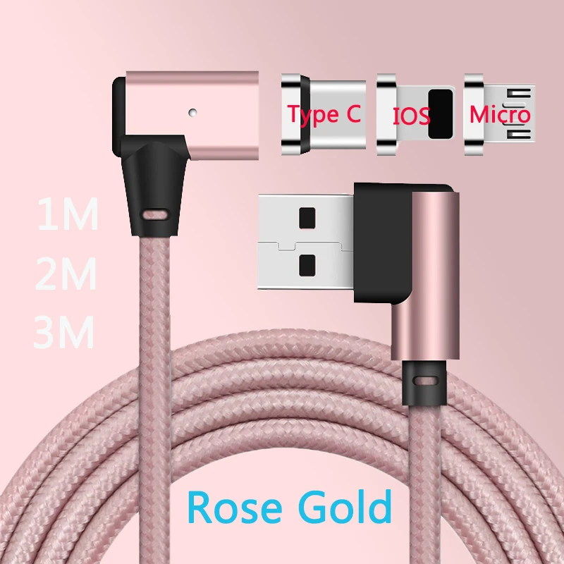 1 м/2 м/3 м 3IN1/Тип C/Micro USB/IOS разъёмы Магнитный кабель для iPhone 8 7 6 5 микро Тип usb C быстрой зарядки кабель для samsung htc LG