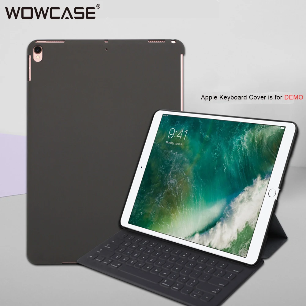 

For iPad 2018 Case,WOWCASE Luxury Matte Ultra Slim PC Back Cover Match Apple Smart Keyboard Cover For iPad 2017 Air 1 A1893 A195
