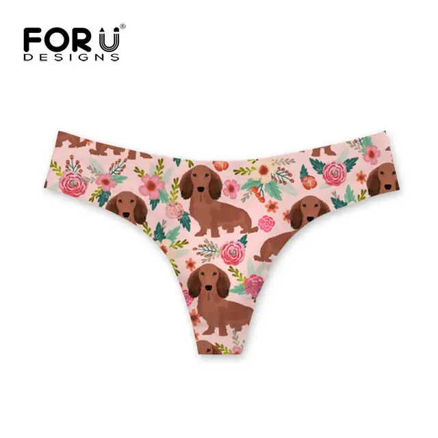 Aliexpress.com : Buy FORUDESIGNS Women’s Underwear Briefs Dachshund Dog