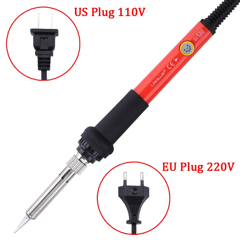 110 В/220 В 60 Вт Электрический паяльник Solda Регулируемая температура сварочный паяльник быстрый нагрев электронные инструменты для ремонта