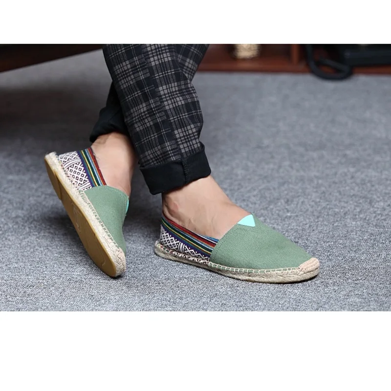 HANSCHIC 2017 New Arrival Green Retro Comfortable Simple Design Ladies Womens Casual Espadrilles Shoes for Female Unisex 101410 (16)