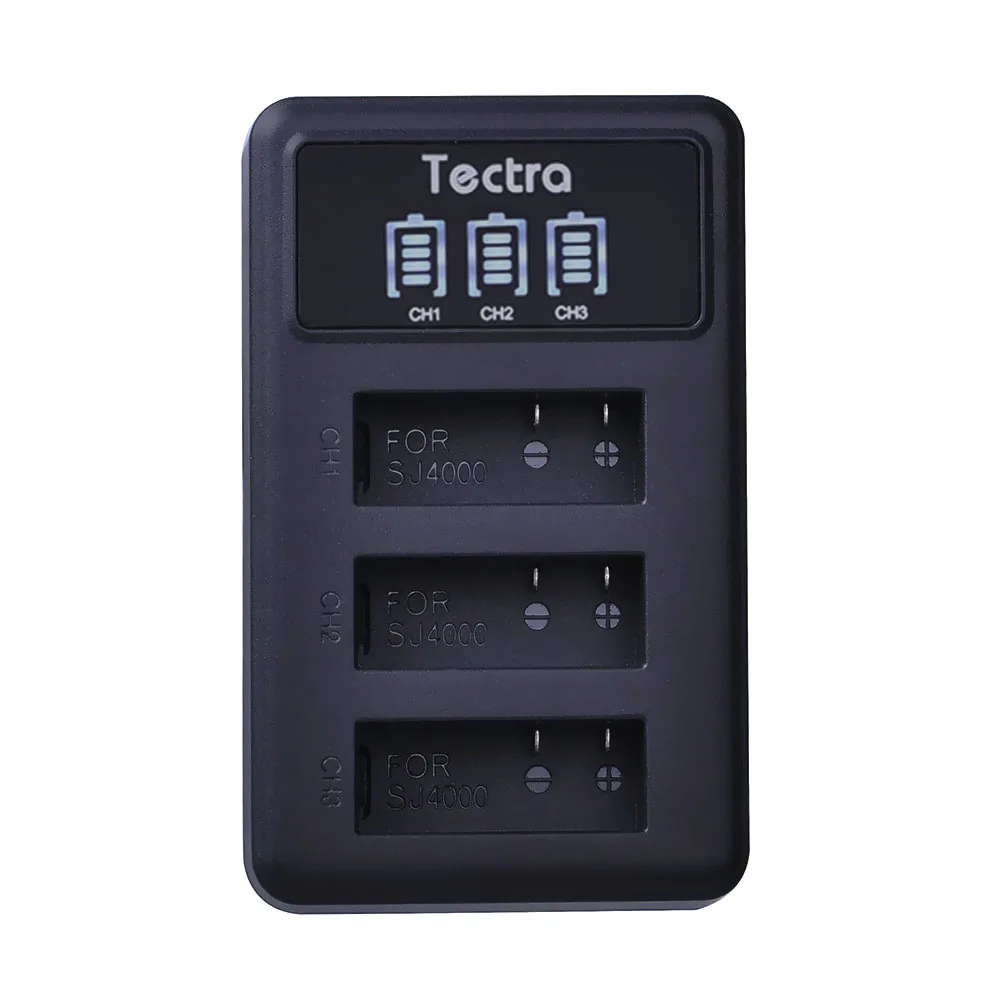 1 Pcs Action Camera LED USB 3Slots Charger for AKASO Crosstour SJCAM SJ4000 M10 SJ5000 4K Underwater | Электроника