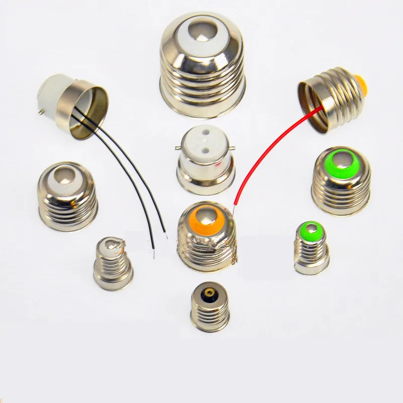 

LED Bulb E27 lamp base solder- free base suitable DIY Led accessories light E14 lamp base Energy-saving B22 lamp holder