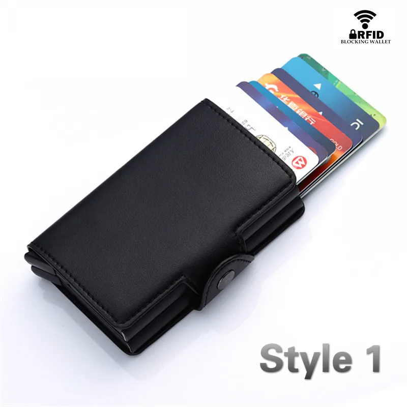 ZOVYVOL винтажный бизнес 2 алюминиевый кошелек для кредитных карт держатель для карт кошелек Чехол ID металлический кредитный держатель для карт s с RFID
