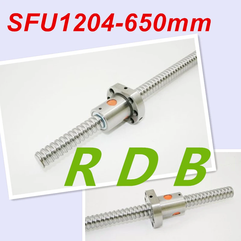 Новинка 1 шт. SFU1204 шариковый винт 650 мм RM1204 L650mm шариковые винты + шариковая гайка 1204