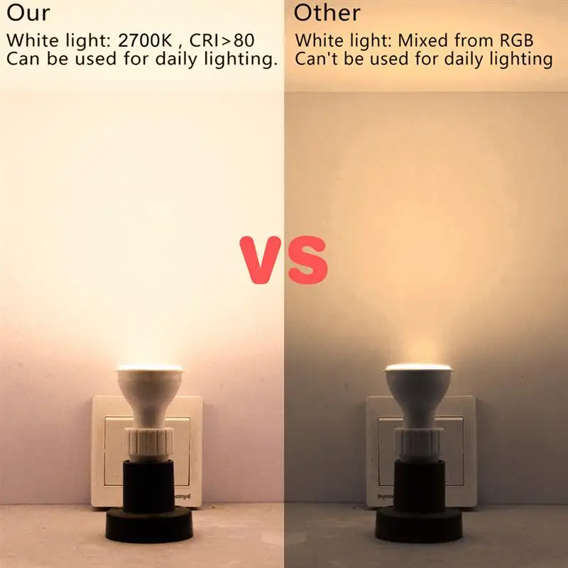 RGBW светодиодный лампы 8 Вт RGB GU10 Цвет изменение для создания нужной атмосферы)