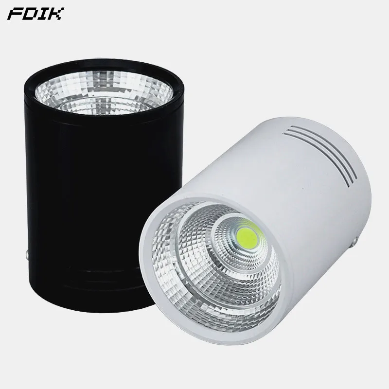 

Dimmable Surface Mounted COB LED Downlights 7W12W15W LED Ceiling Spot lights AC85~265V LED Wall Lamps Background Wall Lighting