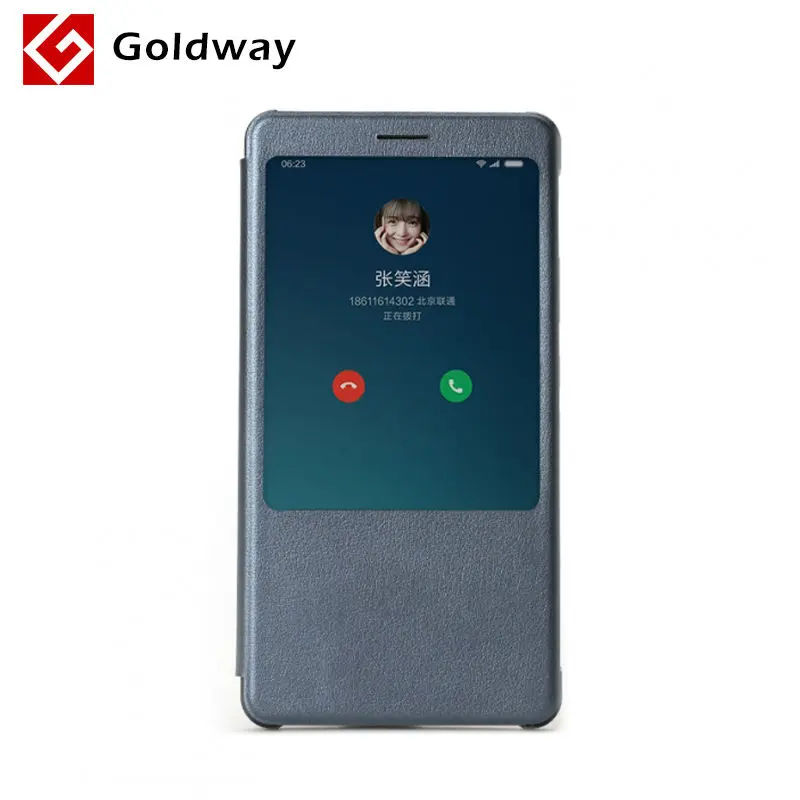 Original Xiaomi Mi Max PU Leather Case Flip Smart Display Cover Wake up View Window Protector 1Pcs