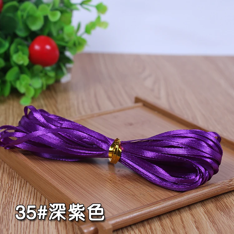 Satin Ribbons 10meters/lot 3mm Satin Ribbons For Craft Sewing Party Decoration