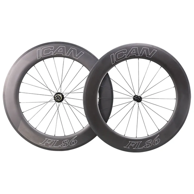

2019 new type carbon T800&T700 bicycle wheelset 86C 25mm Width 3K twill weave