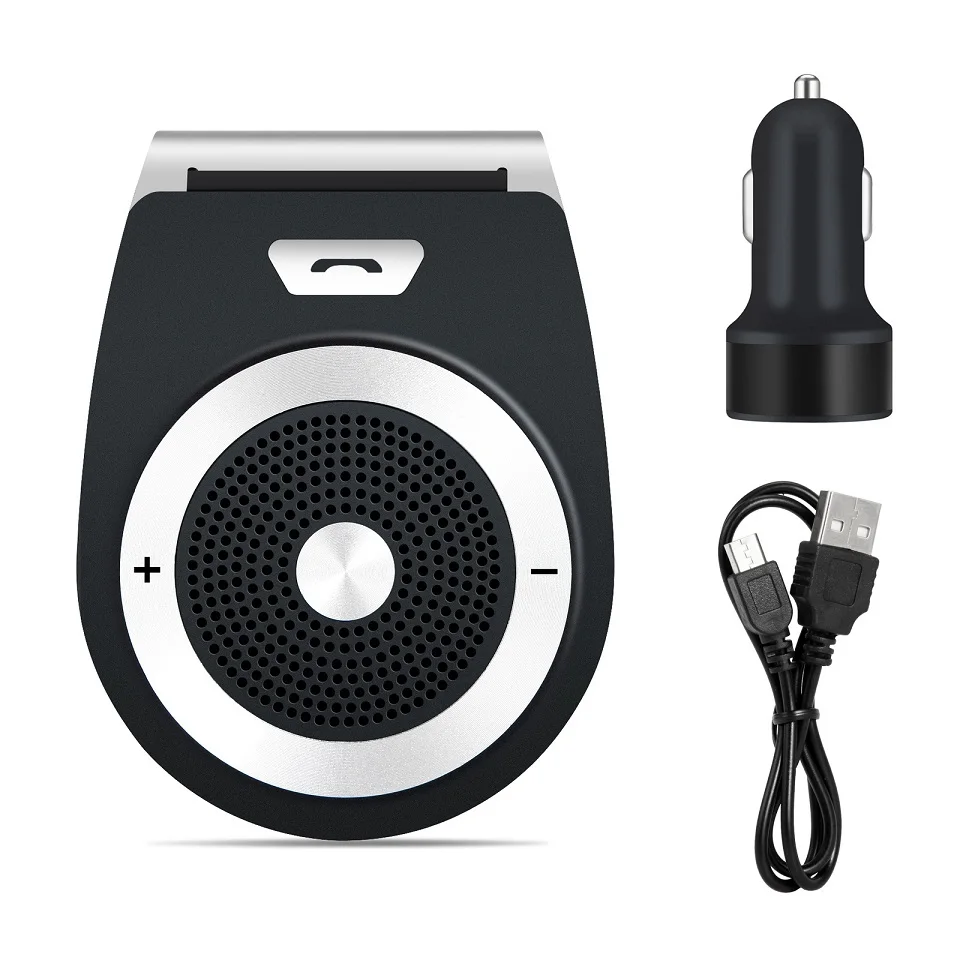ANLUD Bluetooth Car Kit Handsfree Wireless Bluetooth Stereo SpeakerPhone Sun Visor Clip A2DP MP3 Music Player Support 2 Phones (9)