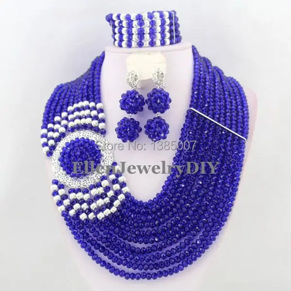 

African Beads Jewelry Set Crystal Jewelry Set Crystal Beads Necklace Set African Wedding Jewelry Set For Christmas Jewelry W5970