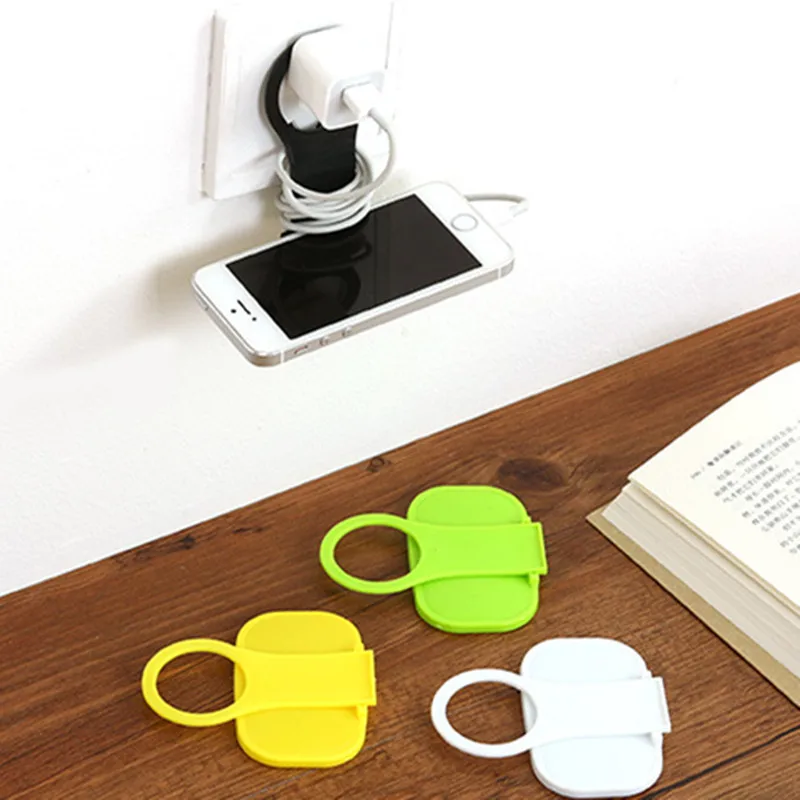 Mobile Phone Wall Charger Adapter Charging Holder Hanging Stand Bracket