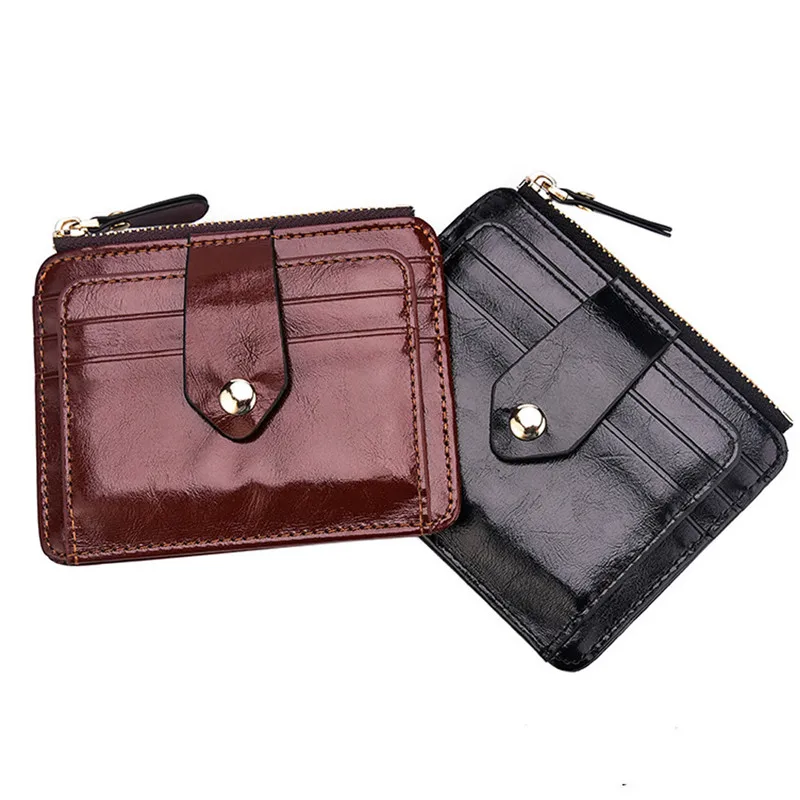  Men Blocking Short Leather Wallet Card Holder Purse With Coin Pocket tarjetero porte carte bancaire porte carte 40MA2321