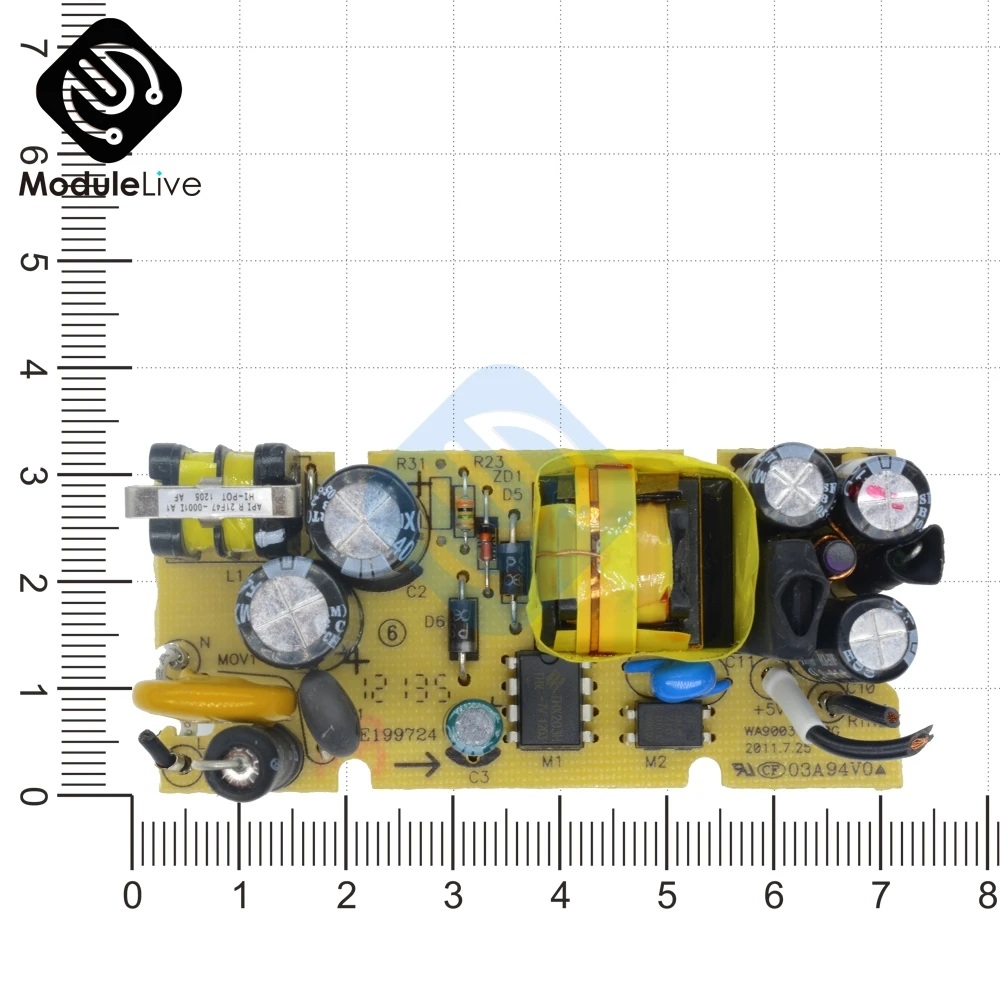 5V 2.5A AC-DC 5V 2A 2000mA Переключатель Импульсный модуль питания для замены ремонт светодиодный блок питания 100 V-240 V до 5V 2A