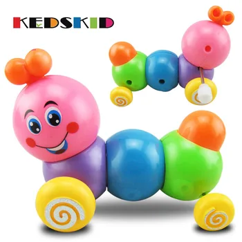 

Cute Cartoon Caterpillar Wind Up Toys Running Clockwork Classic Toy Newborn Spring Toy Random Color