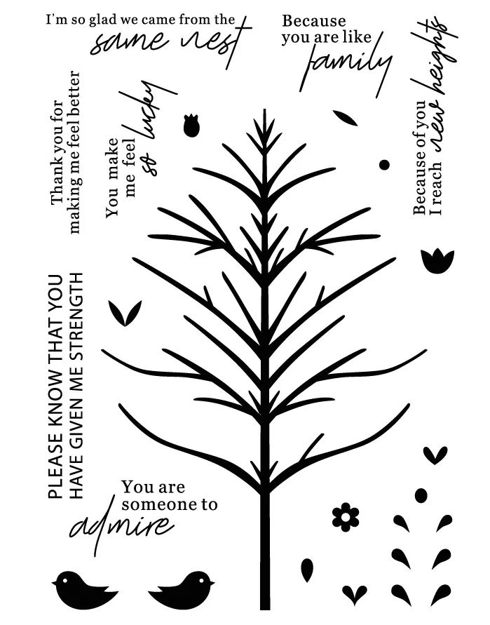 

tree/Transparent Clear Stamps for DIY Scrapbooking/Card Making/Kids Christmas Fun Decoration Supplies