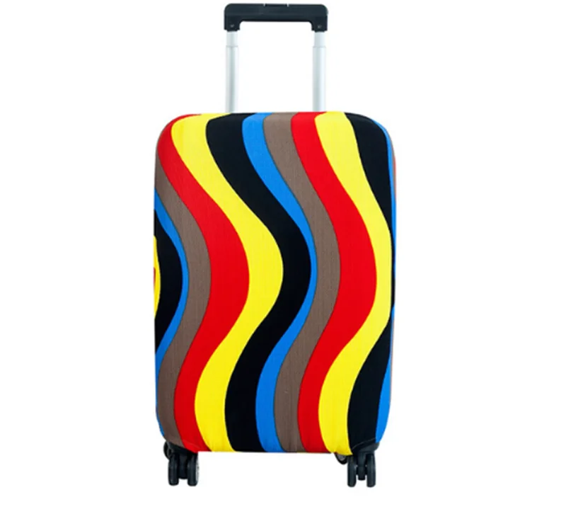 18-24 дюймов цветной Модный Эластичный Чехол для багажа защитный чехол для чемодана тележка чехол для путешествий багаж пылезащитный чехол - Цвет: 013