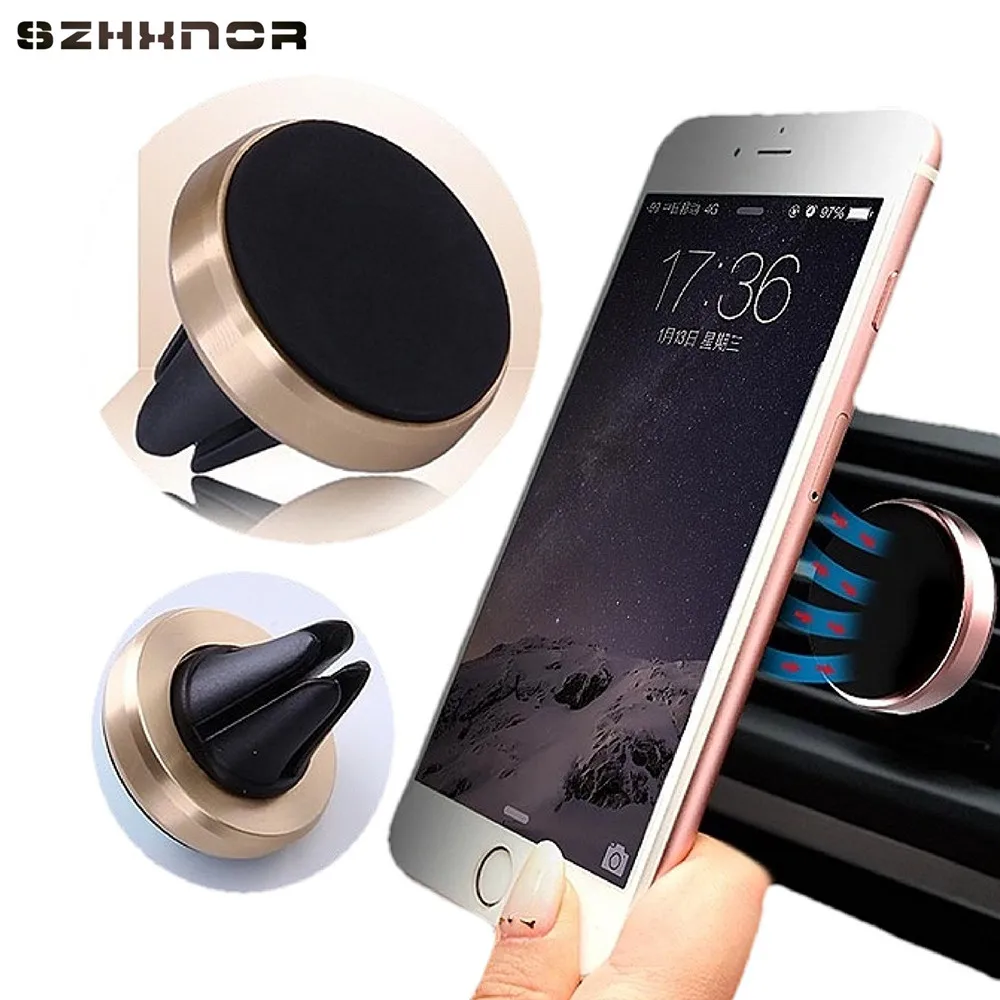 

SZHXNOR Universal Flexible 360 Degree Rotating Magnetic Mobile Phone Car Mount Air Vent Holde For iphone 6 7 xiaomi Samsung GPS