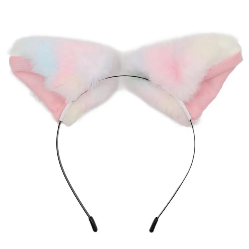 Women Headbands Fox Ear Headband Headwrap Plush Cat Ears Headband Suit hair accessories for women hair clips turban R30 (5)